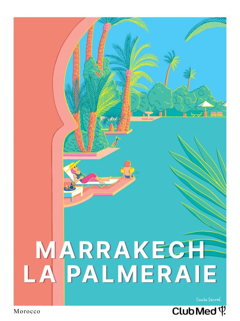 affiche collection club med marrakech 